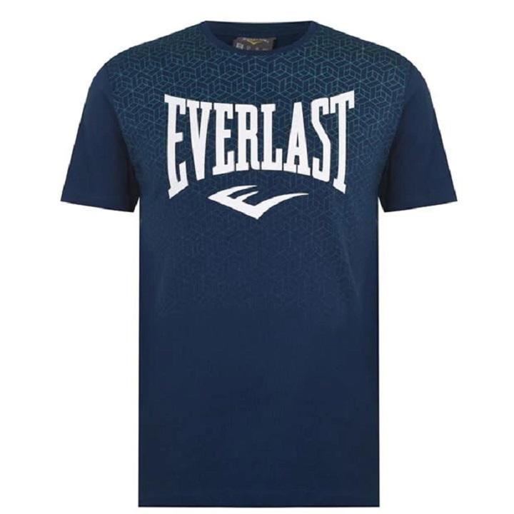 Everlast - T-Shirt / Geo Print / Blau