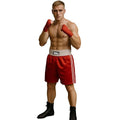 FIGHT-FIT - Boxing Shorts / Boxhosen / Rot-Weiss