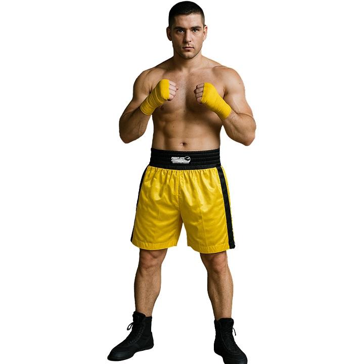 FIGHT-FIT - Boxing Shorts / Boxhosen / Gelb-Schwarz