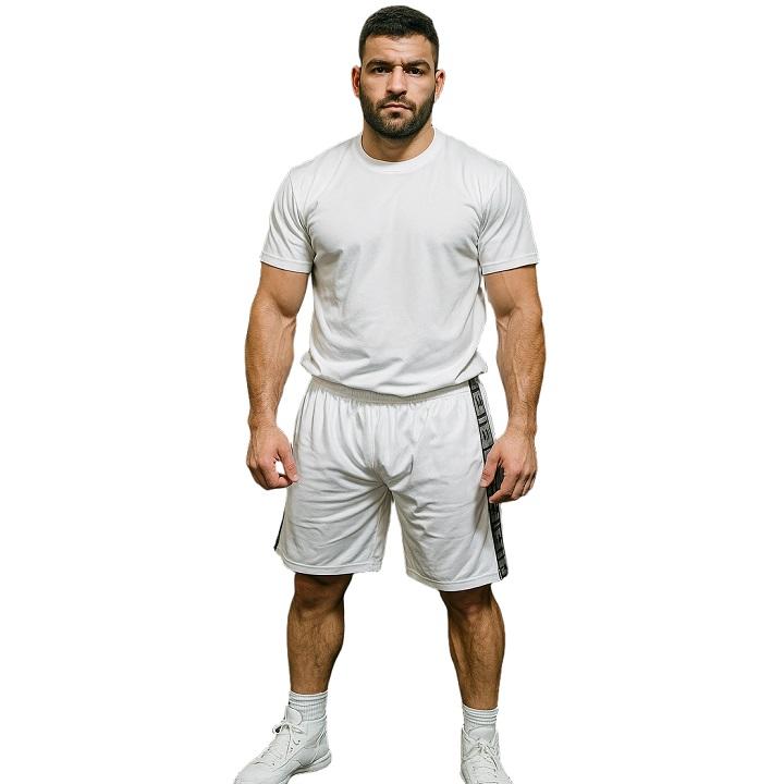FIGHT-FIT - Fitness Shorts / Weiss