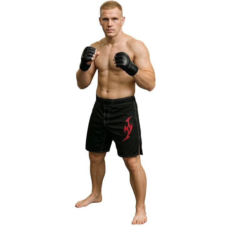 FIGHT-FIT - Fightshorts MMA Shorts / Brazilian / Schwarz