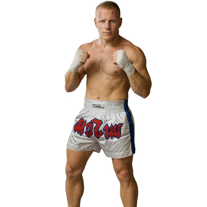 FIGHTERS - Muay Thai Shorts / Weiss
