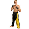 FIGHTERS - Kick-Boxing Hosen / Satin / schwarz-gelb