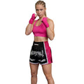 FIGHTERS - Thaibox Shorts / Elite Muay Thai / Schwarz-Pink
