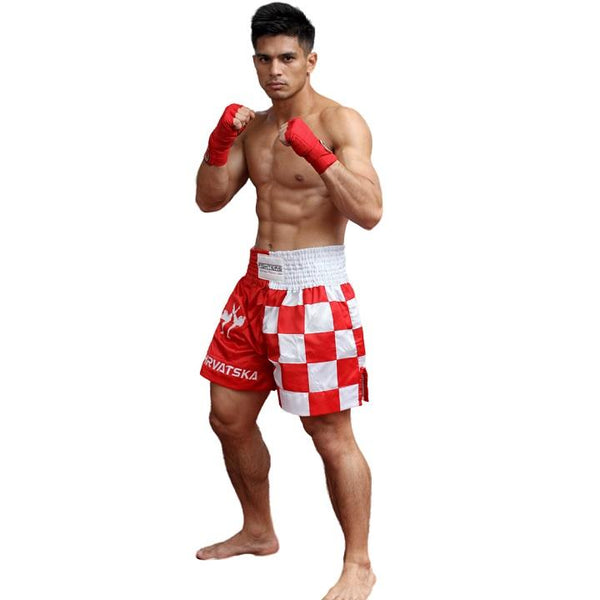 FIGHTERS - Muay Thai Shorts / Kroatien-Hrvatska / Zastava