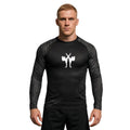 FIGHTERS - Rashguard / Tribal / Schwarz