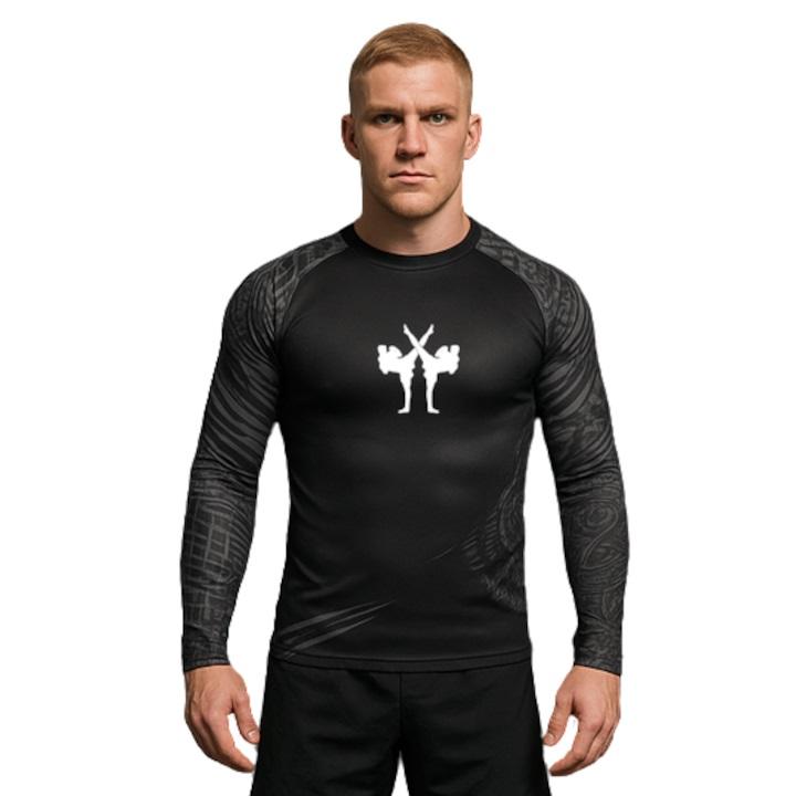 FIGHTERS - Rashguard / Tribal / Schwarz