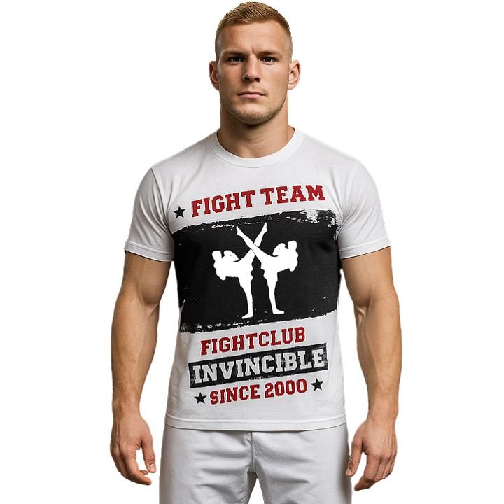 FIGHTERS - T-Shirt / Fight Team Invincible / Weiss