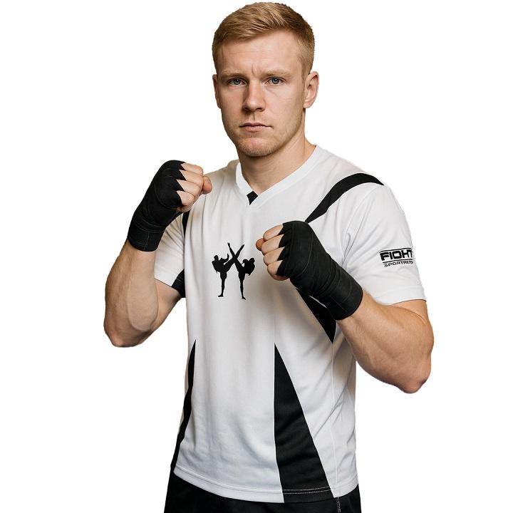 FIGHTERS - Kick-Boxing Shirt / Competition / Weiss