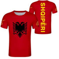 FIGHTERS - T-Shirt / Albanien-Shqipëri / Rot-Gelb