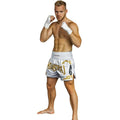 FIGHTERS - Muay Thai Shorts / Weiss-Gold