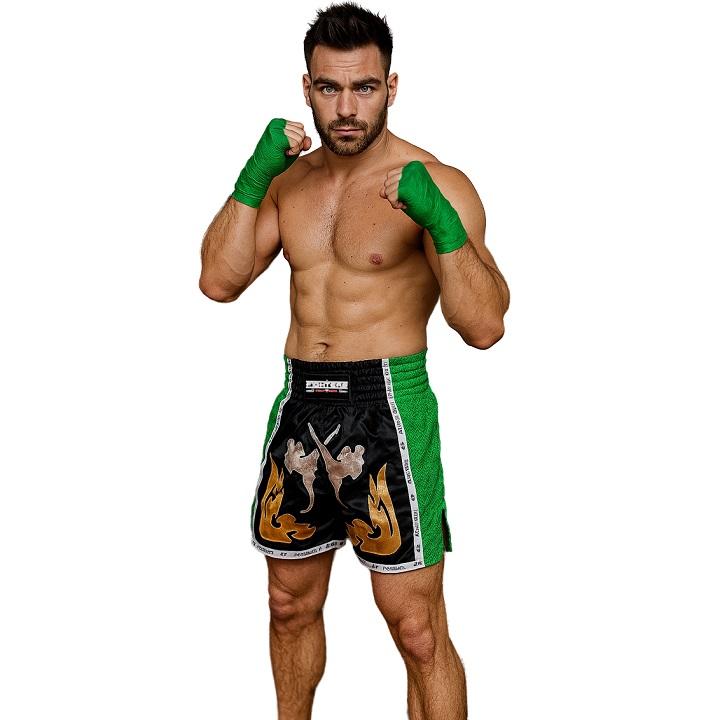 FIGHTERS - Thaibox Shorts / Elite Fighters / Schwarz-Grün