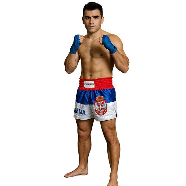 FIGHTERS - Muay Thai Shorts / Serbien-Srbija / Gbr