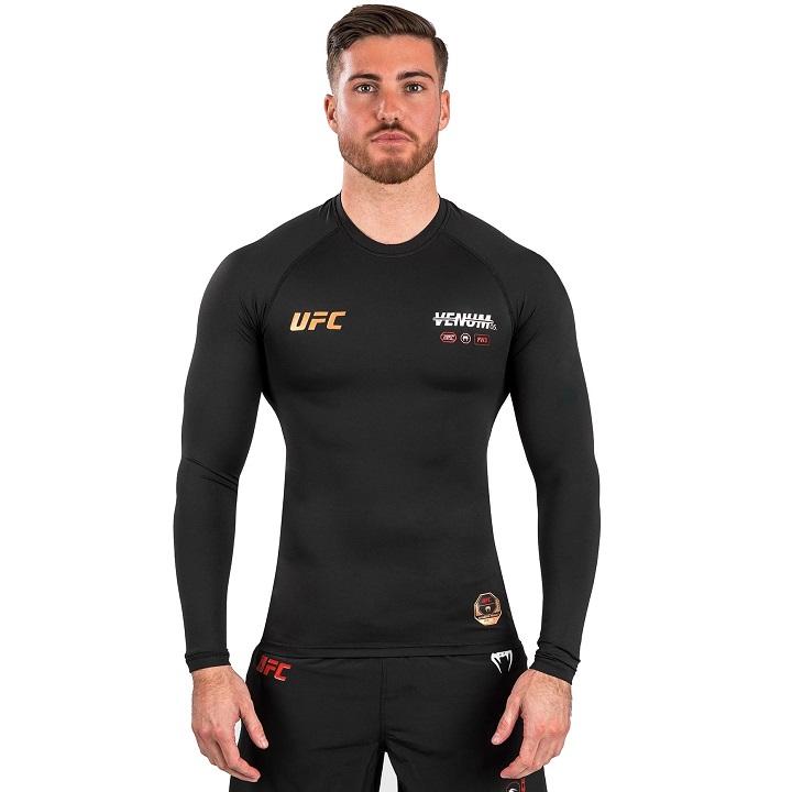 UFC Adrenaline by Venum Authentic Fight Night Rashguard / Langarm / Schwarz