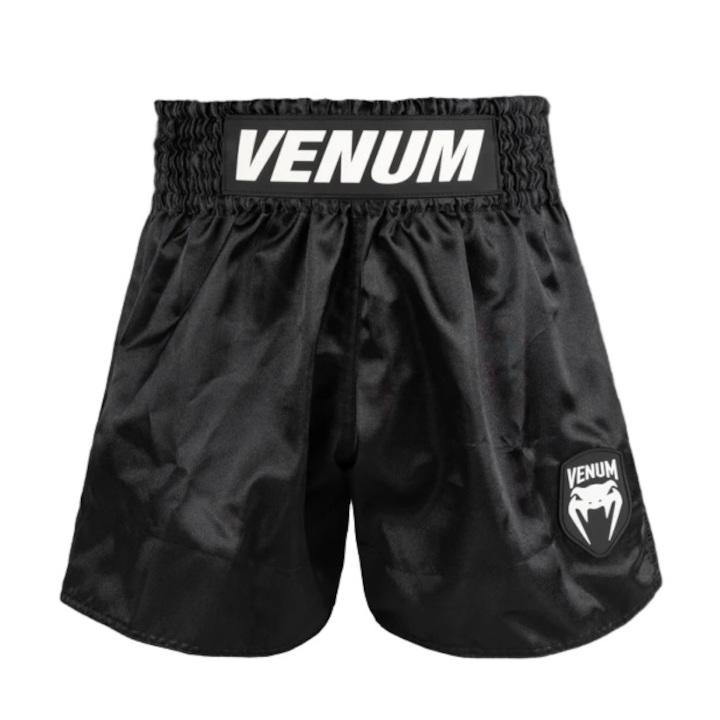 Venum - Muay Thai Shorts / Classic Evo / Schwarz-Weiss