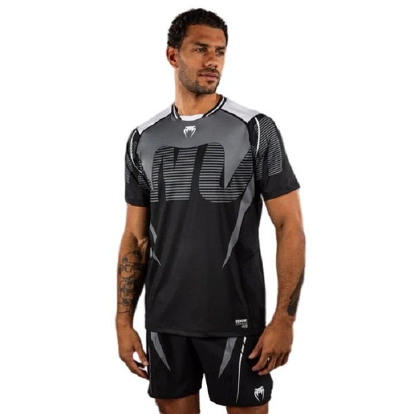 Venum - T-Shirt / Adrenaline Dry Tech / Schwarz-Silber-Grau