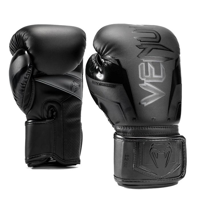 Venum - Boxhandschuhe / Elite Evo / Schwarz-Schwarz