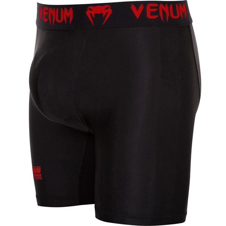 Venum - Kompressionshort / Short Contender 2.0 / Schwarz-Rot