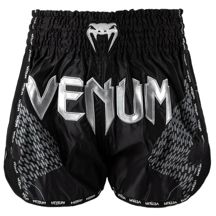 Venum - Muay Thai Shorts / Nexus / Schwarz-Silber