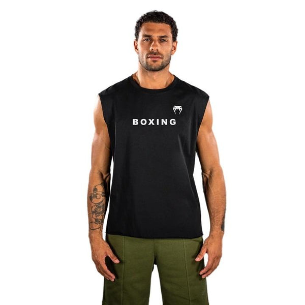 Venum - T-Shirt Ärmellos / Boxing VT / Schwarz-Weiss